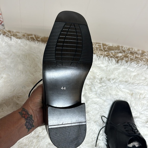 Constep Black Leather Dress shoes Sz 44 - Picture 6 of 11